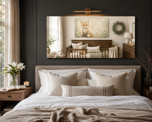 Modern Neutral Christian canvas room mockup