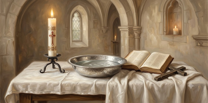 RCIA Christian initiation still life devotional art