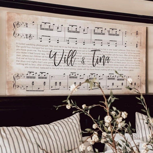 Personalized Piano Teacher Canvas Wall Art