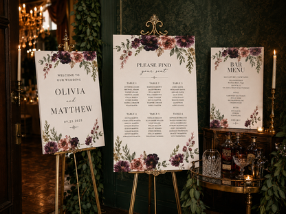 Wedding reception timeline canvas
