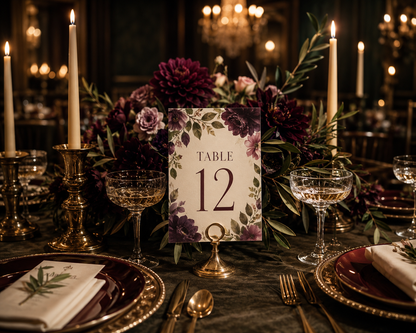 Wedding escort card reception table sign