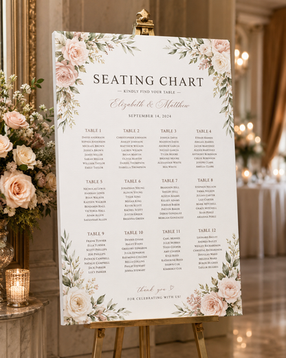 Pick a seat wedding sign