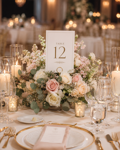 Wedding reserved sign table card